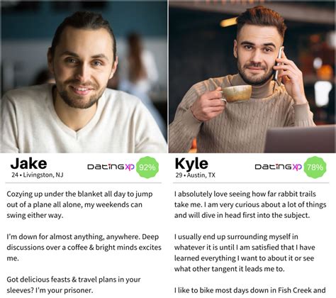 Examples of good dating profiles